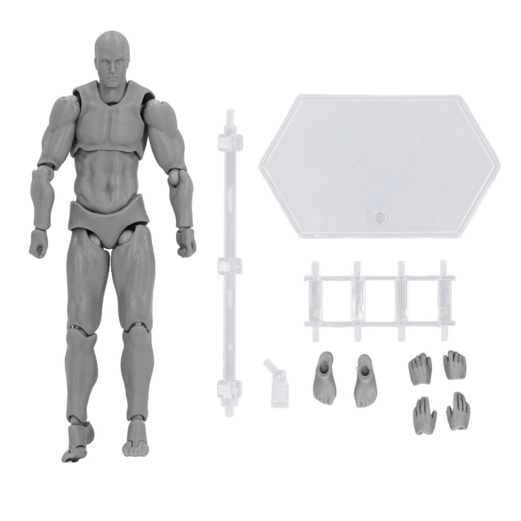Figure Model PVC Action Figure Drawing Model Movable Joint Pedestal Support Artist Draw Painting Mod