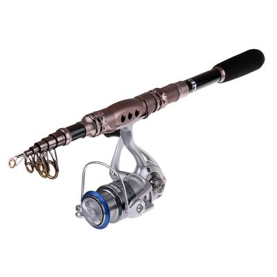 telescopic fishing rod and reel combo full kit