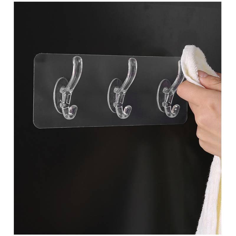 Plastic Hooks Sticky With Large Capacity For Organizing Household Toiletries