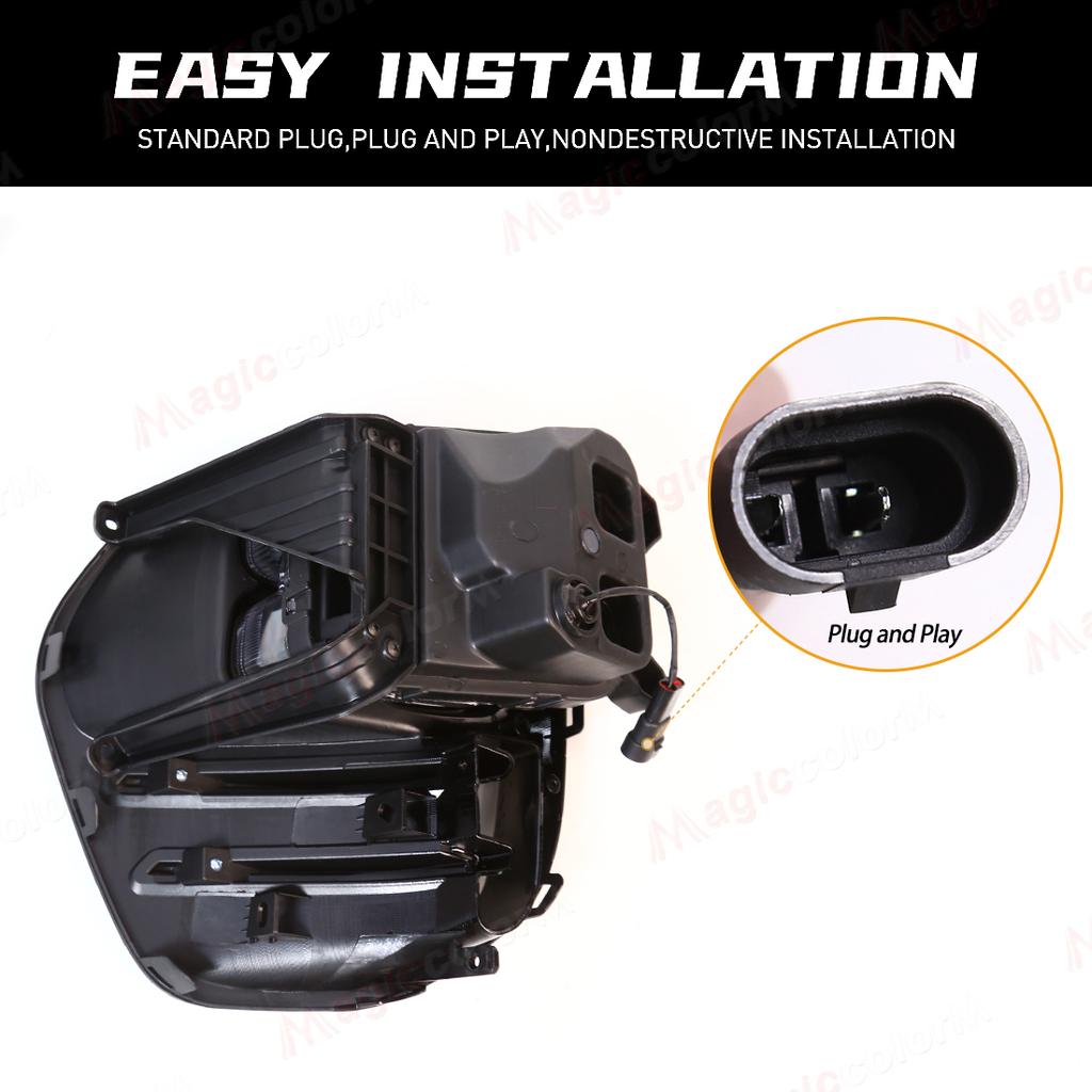 2PCS For KIA Sportage QL KX5    LED Daytime Running Lights DRL Fog Lamps Front Bumper Headlights White Daylights 12V