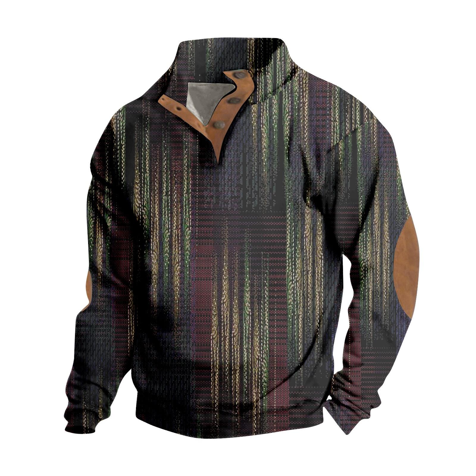 

Весенне-осенняя мужская толстовка с воротником-стойкой на открытом воздухе, повседневные свитера, топы XL кофейный