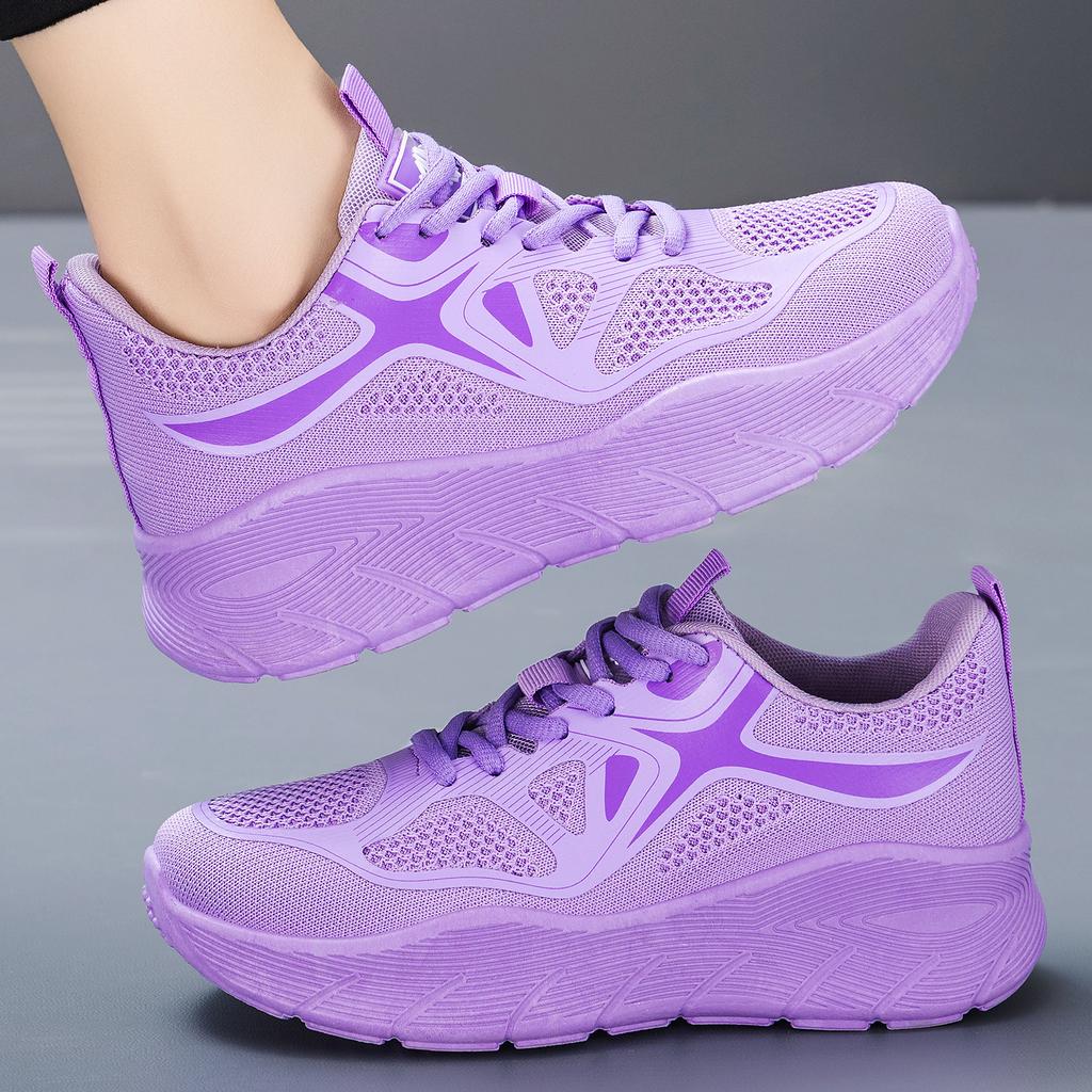 Chaussures pour Femmes Été Automne Mode Lacets Confortables Respirantes Plateforme Chaussures en Mesh Grande Taille 36-41 Chaussures pour Femmes