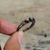 Ethiopian Opal Ring Electroformed Copper Ring Adjustable Ring Handmade Copper Jewelry Real Gemstone Ring Gifts For Him Electroformed Jewelry