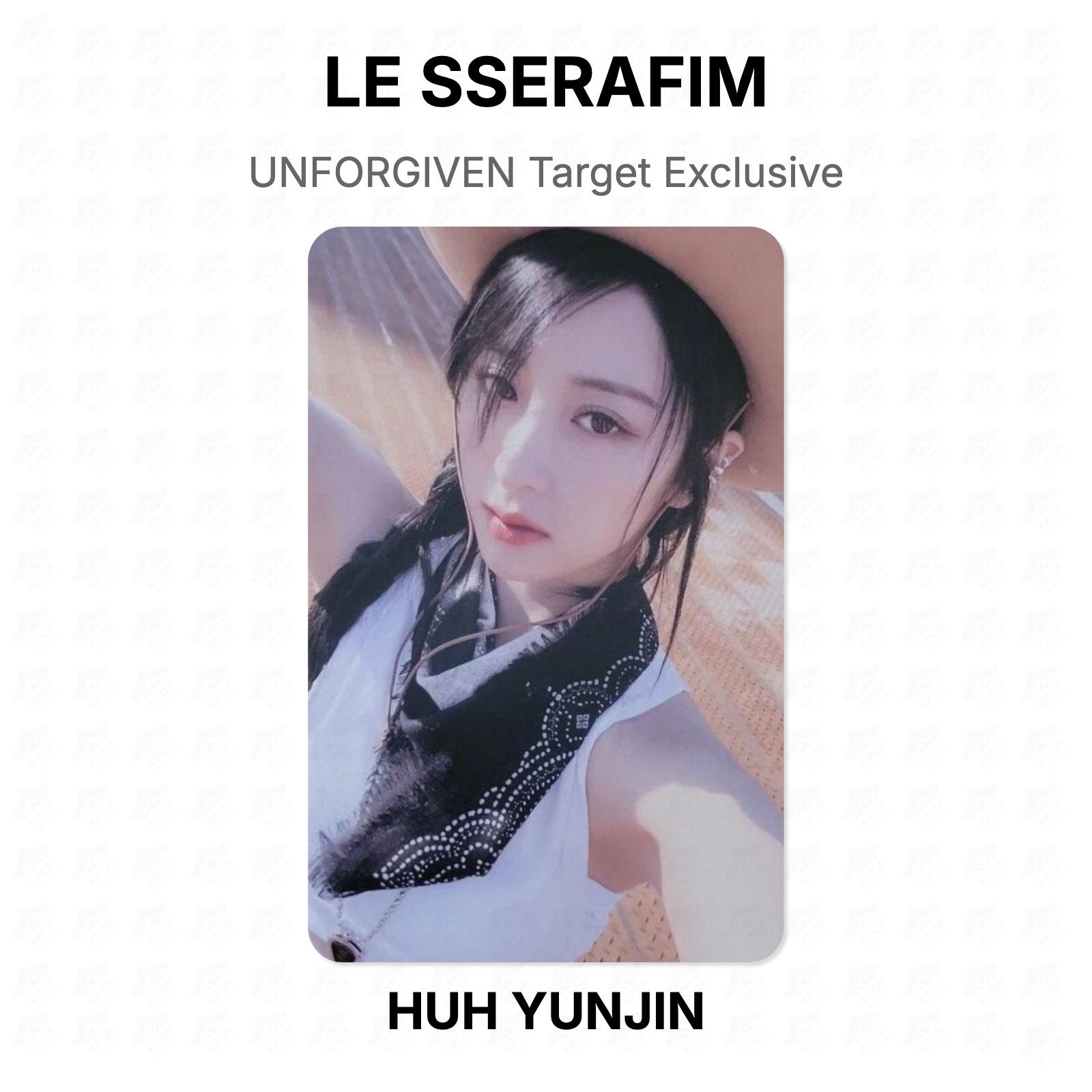 LE SSERAFIM UNFORGIVEN Target Exclusive Official Photocard HUH YUNJIN
