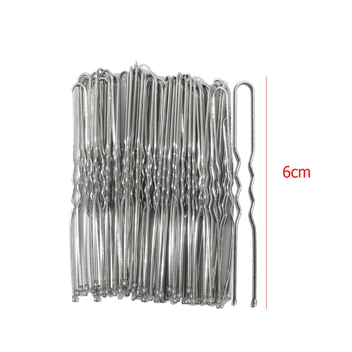 

AWAYTR 50 шт./пакет Черные заколки для волос U-образные сплавные волнистые зажимы Бобби Невидимки Волнистая шпилька Металлическая заколка Свадебные аксессуары для волос