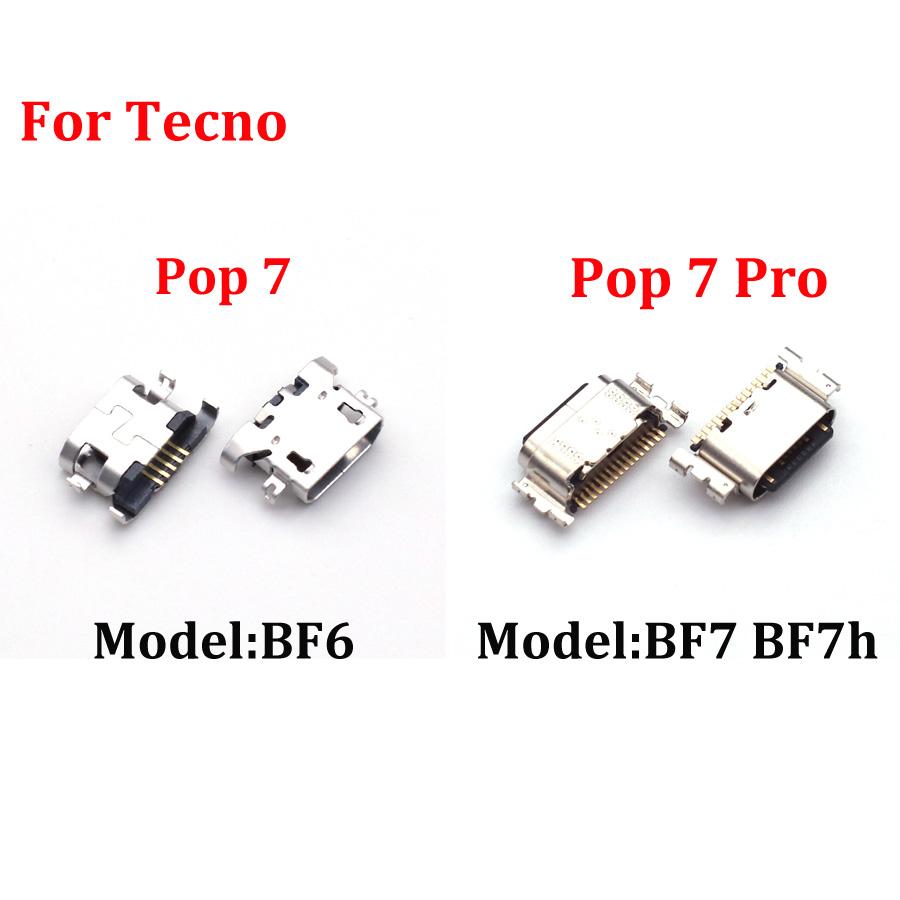10pcs For Tecno Pop 7 BF6 Fast Charger Dock Connector For Pop 7 Pro BF7 Repair Part USB Charger Charging connector