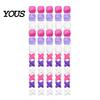 Style Braid Charms 60Pcs Hair Accessories, Heart Letter Shape Rings, Large Hole Design Thick Jewelry Beads for Braids Dreadlocks