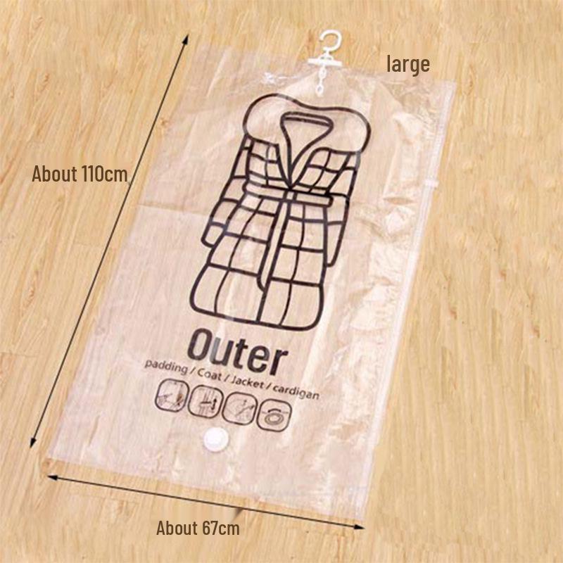 Transparent Hanging Down Jacket Dustproof Storage Bag