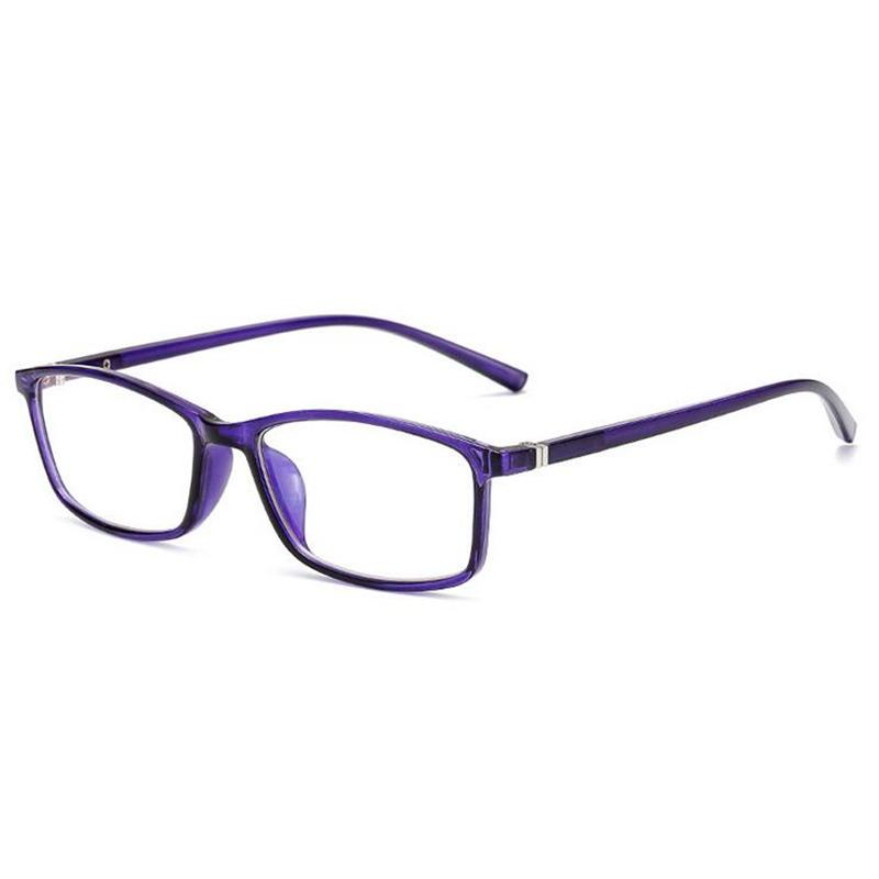 Anti-Blue Light Reading Glasses Magnifier Retro Square Blue Light Blocking Hyperopia Eyeglasses Power 0 +1.0 +1.5 To +4.0