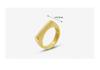 18K Gold-Plated Titanium Steel Geometric Stacking Rings