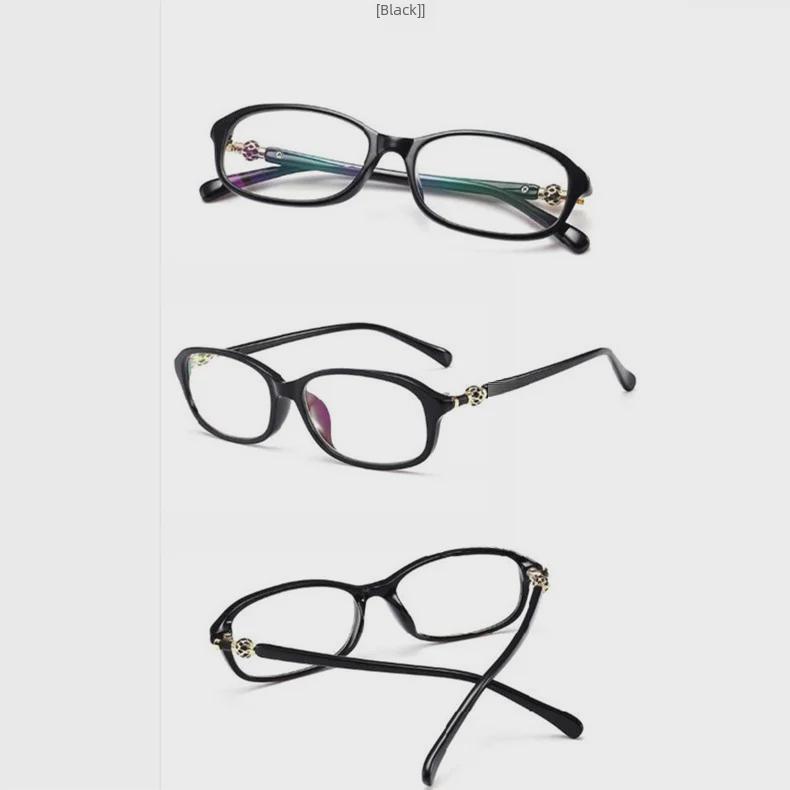High-Definition Elegant Ladies' Metal Hyperopia Anti-Blue Light Reading Glasses