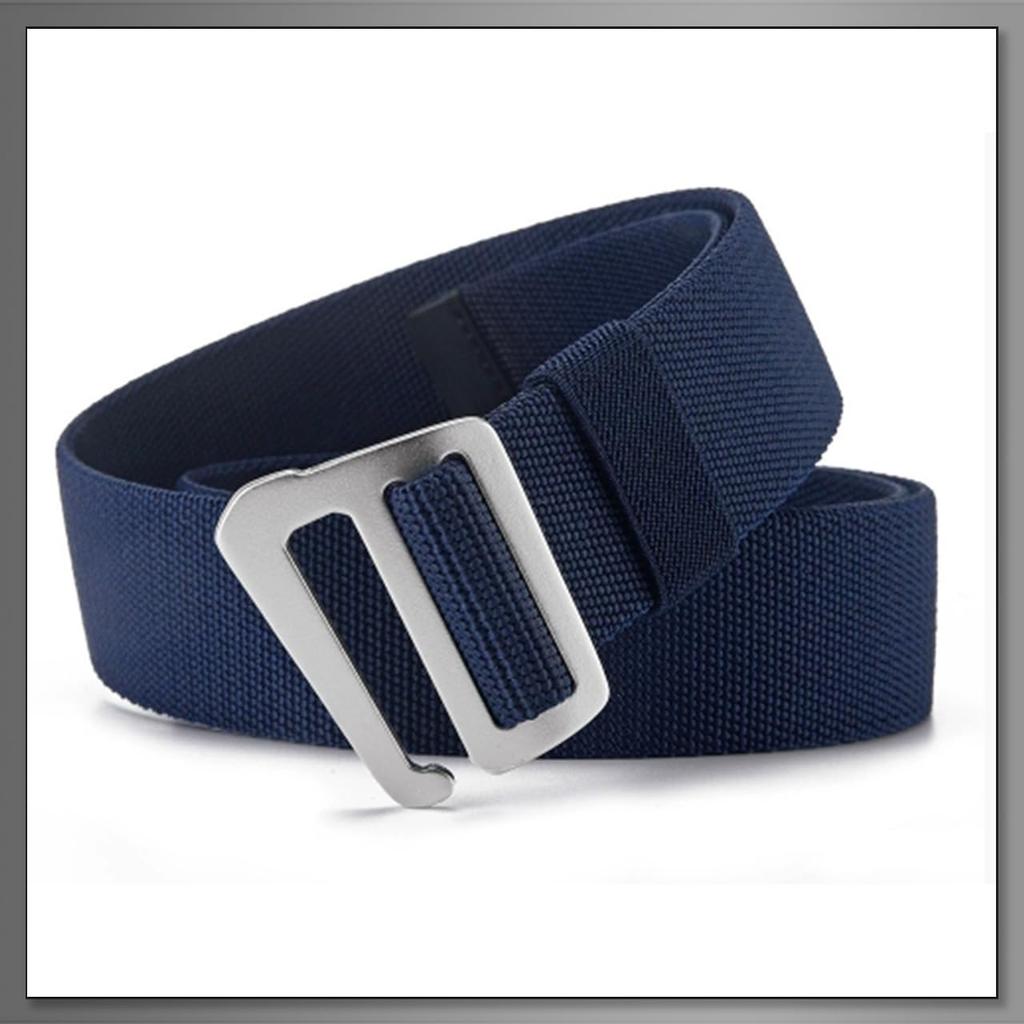 [Buzz Selection] Belt Buckle Aluminum Nylon Lightweight Simple Outdoor Work Durable Men's LBU016 (Navy)