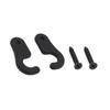 Aluminum Alloy Sun Visor Repair Kit Heavy Duty Visor Mounting Clips 2pcs Replacement for Jeep Wrangler JK JL JT 2007-2023