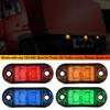1/2/4Pcs 12V / 24V LED Side Marker Lights Car External Lights Warning Tail Light Auto Trailer Truck Lorry Lamps White Color
