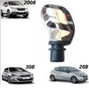 5 Speed Gear Stick Shift Manual Knob For Peugeot 208 2008 301 308 Black & Chrome