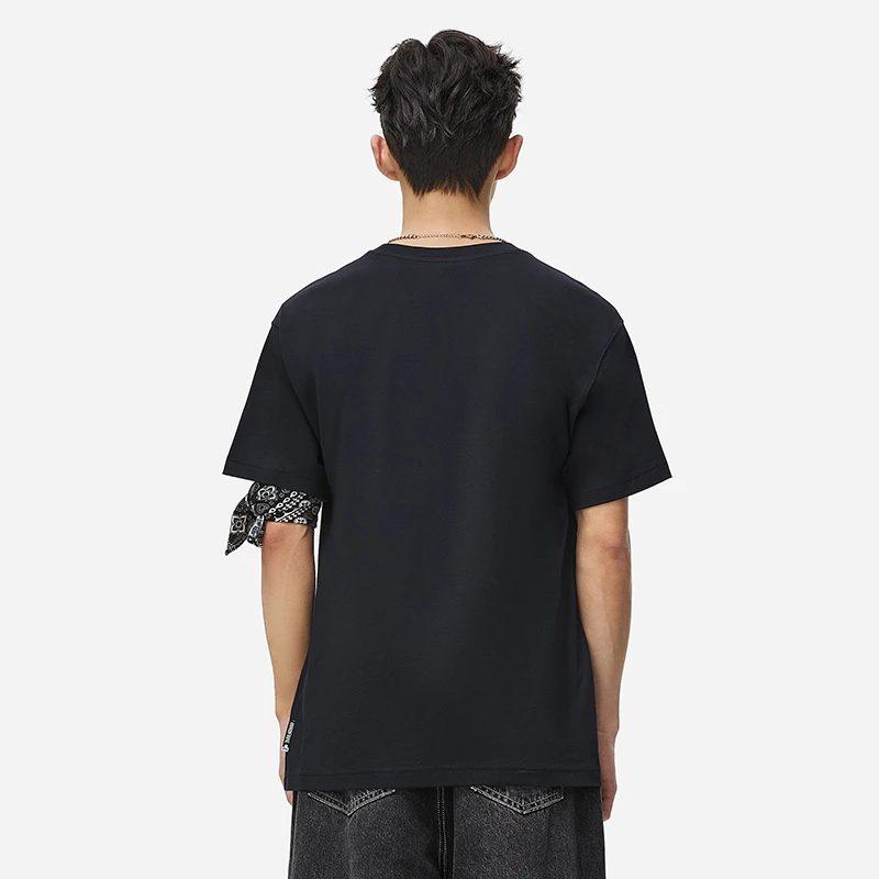 Li Ning T Shirts Men's Black Crew Neck Moderate AHST283-2