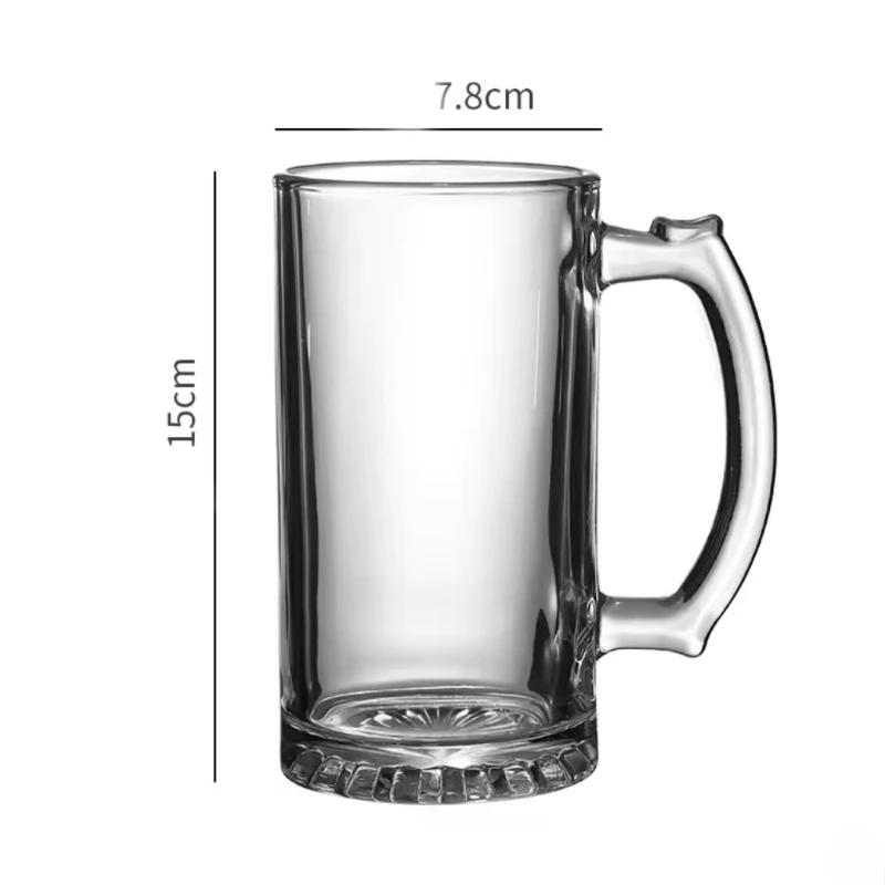 Luxury Wine Glasses Beer Glass with Handle Transparent Beverage Cup Wheat Beer Glass Exquisite Drinking Glasses Party Drinkware