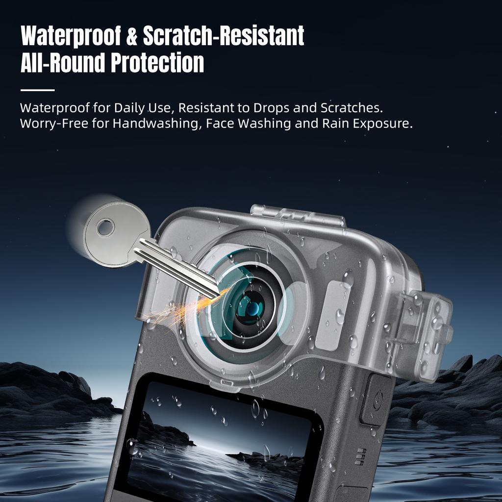 STARTRC Krytka chrániče objektivu 360° panoramatické kamery pro DJI Osmo Vysoká průhlednost PC ochrana objektivu