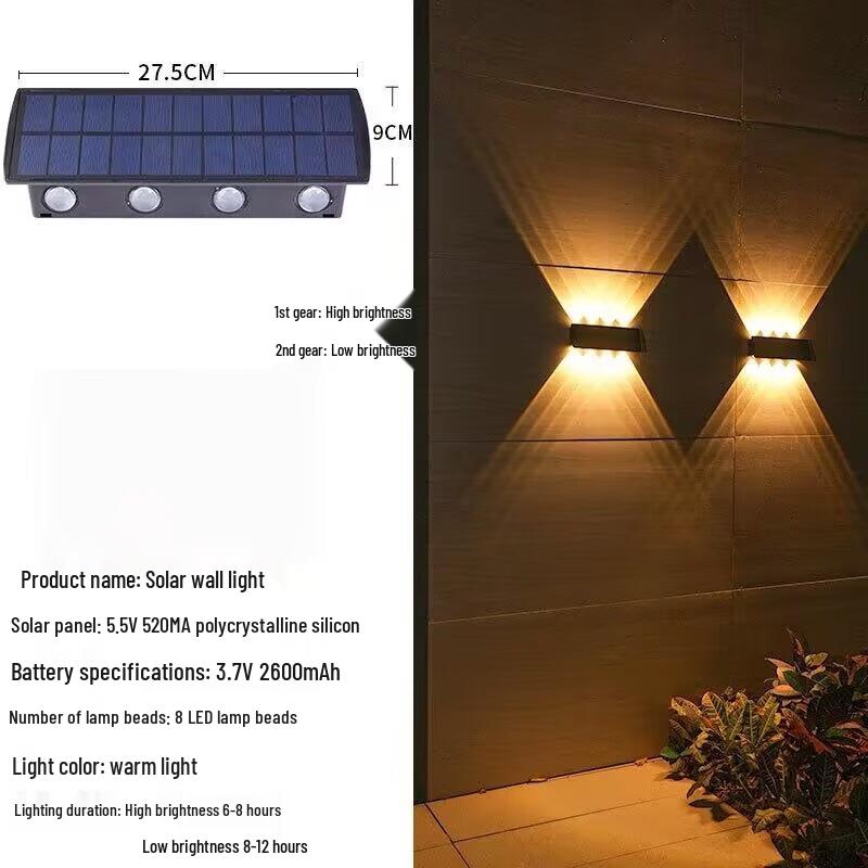 Andeli Solar Motion Sensor LED Wall Light