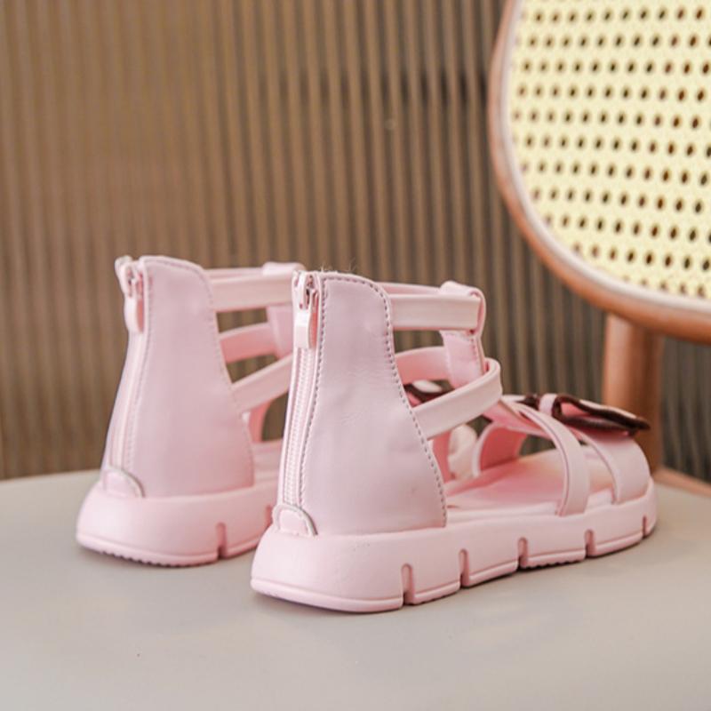 Dziecięce rzymianki, sandały dla dziewczynek, letnia moda, na miękkiej podeszwie, buty księżniczki z odkrytymi palcami, buty uczniowskie dla małych dziewczynek