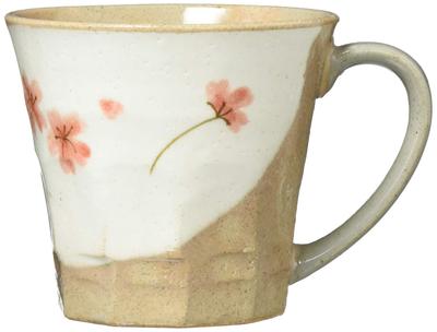 Mino Ware Puodelis Apytiksl.. 220ml Vermilion Gėlė Pagaminta Japonijoje 132-8012
