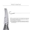 Portable Fishing Pliers Stainless Steel Line Cutter Hook Remover Fishing Scissors for Hook Removal & Split Enduring