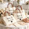 Elegant Canvas Tote Bag for Mother of the Bride or Groom - Wedding Gift