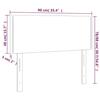 VidaXL LED Headboard Bedroom Furniture Single Bed Accessory Headboard Interior Black 90x5x78/88 3121550