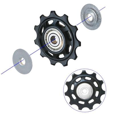 MTB Bicycle Pulley Jockey Wheel POM 11T/12T/13T/14T Bearing Bike Rear Derailleur Pulley Roller Rear Guide Wheel for Shimano