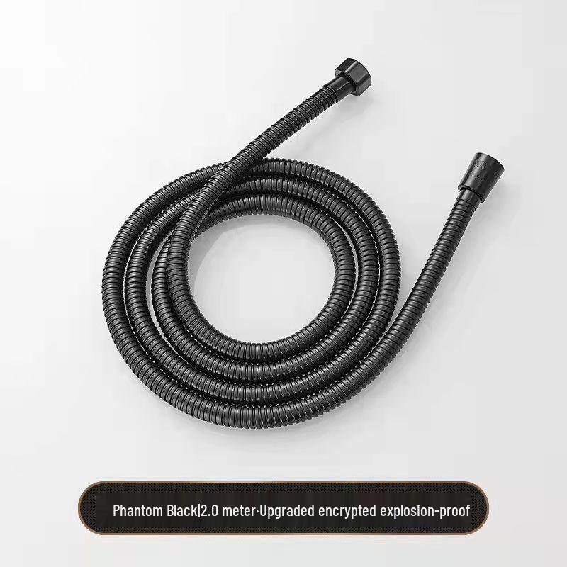 Universal Stainless Steel Shower Hose Sprinkler Connector: Explosion-Proof, Short Hot Water Outlet Pipe