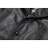 Chinese Size Casual Men Leather Jacket Soft Genuine Cowhide Leather Coat Vintage Edged Windbreaker Mens Clothes Autumn
