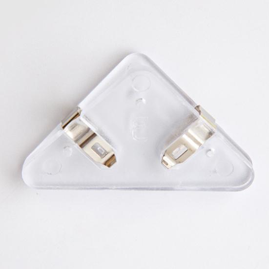 5Pcs Transparent Triangle Corner Clips Prevent Book Curling Multifunctional Document File Book Page Corner Clips Students Supplies