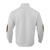 Mens Stand Collar Long Sleeve Jacquard Knit Fitted Casual Pullover Sweatshirt