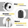 2 Stück Motorrad Radventil 33mm Motorrad Roller Fahrrad Quad Schlauchloser Mountainbike Reifenventil Staubkappe