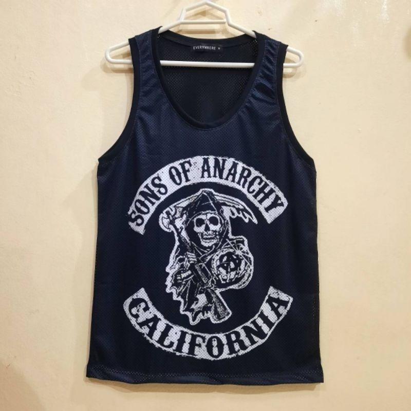 Tank Top Mesh Ecran imprimat Unisex Bărbați Femei Tricou plasă de pește fără mâneci 2