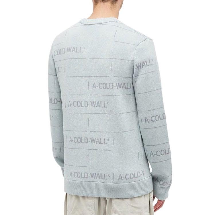A-COLD-WALL* Chain Jacquard Knit Sweaters 'Ice Grey' Men's ACWMK031IC-GRY