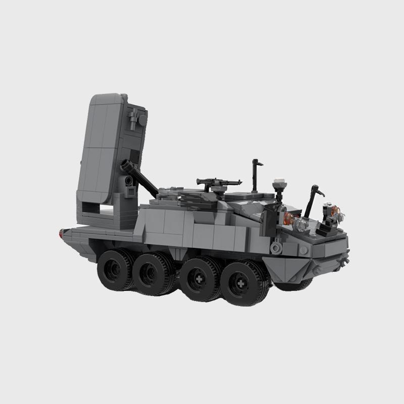Building Block Compatible 162365 M1256 Microwave Radar Armored Car, Model Ornaments Toy