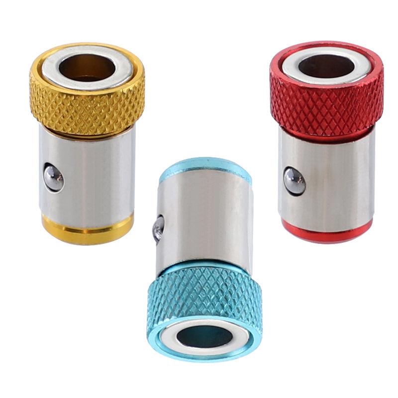 1/2/3pcs Magnetic Ring Cross Phillips Screwdriver Bit Holder 6.35mm 1/4 Universal Alloy Anti-corrosion Strong Magnetizer