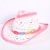 Popular sombrero de vaquero occidental hueco clásico europeo y americano, moda para hombre y mujer, sombrero de paja transpirable para vacaciones, protección solar