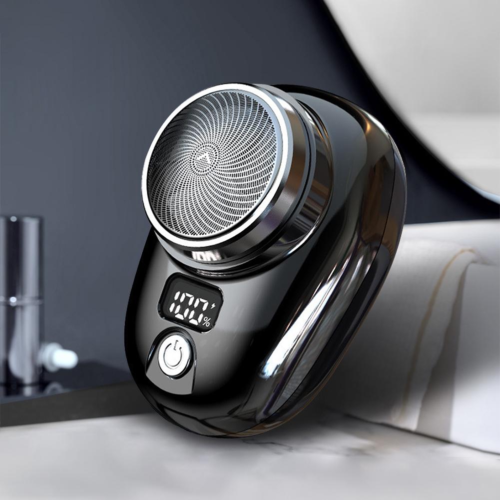 USB Rechargeable Cordless Travel Pocket Shaver Quick Charge Beard Trimmer Electric Shaver Gifts for Men for Men Face Clean Shave
