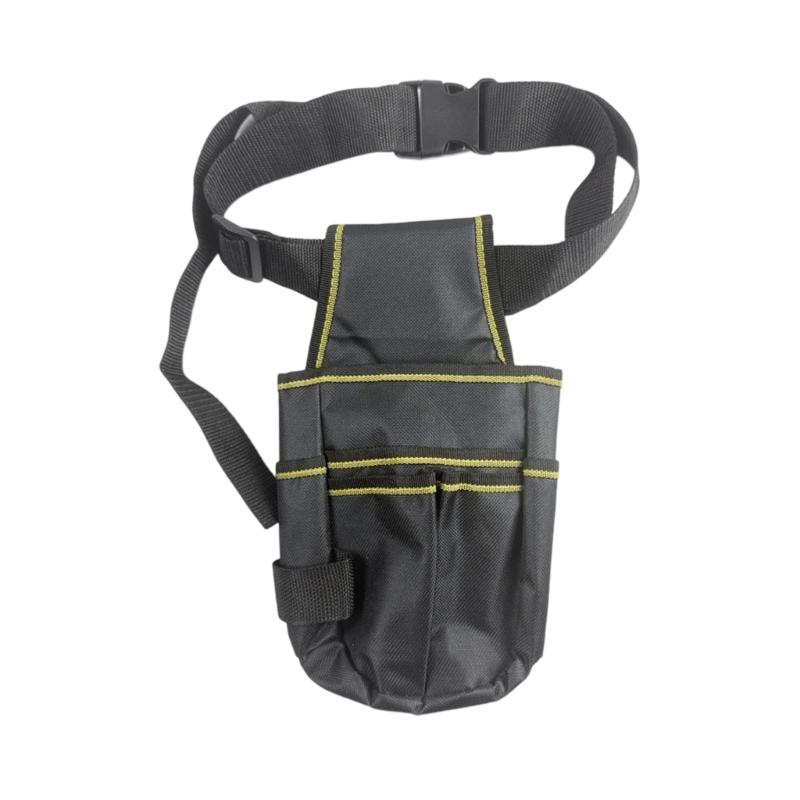 MultiFunctional Electrician Tool Belt Adjustable Waist Bag Heavy Duty Polyester Fabric With Multiple Utility Pockets