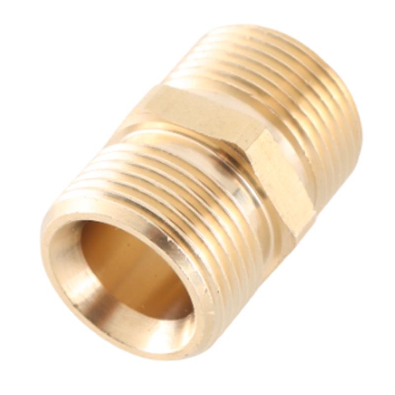 Accoppiatore in Ottone per Idropulitrice, Connessione Maschio M22-15mm M22-14mm, Adattatori Connettori per Estensione Tubo Heavy Duty,