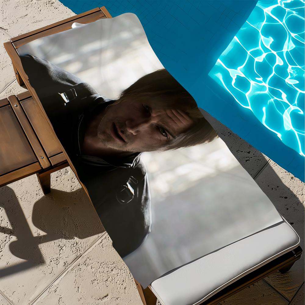 R-ResidentS E-EvilS Leon Kennedy KPK Towel Beach Bath Quick-Drying Lightweight Portable Sauna Camping Swim Pool Travel