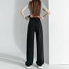 Black Harajuku Straight Jeans Women's 2025 Spring and Autumn High Waist Drape Loose Wide Legs Mopping Denim