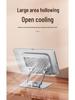 Universal Metal Foldable Desktop Stand for Phones & Tablets with Cooling Feature