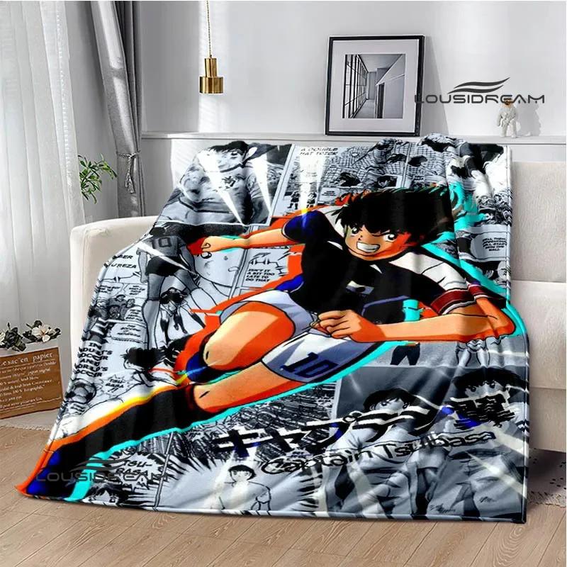 Captain Tsubasa Cartoon Blankets Picnic Blanket Warm Flannel Blankets Soft and Comfortable Blanket Bed Linings Birthday Gift