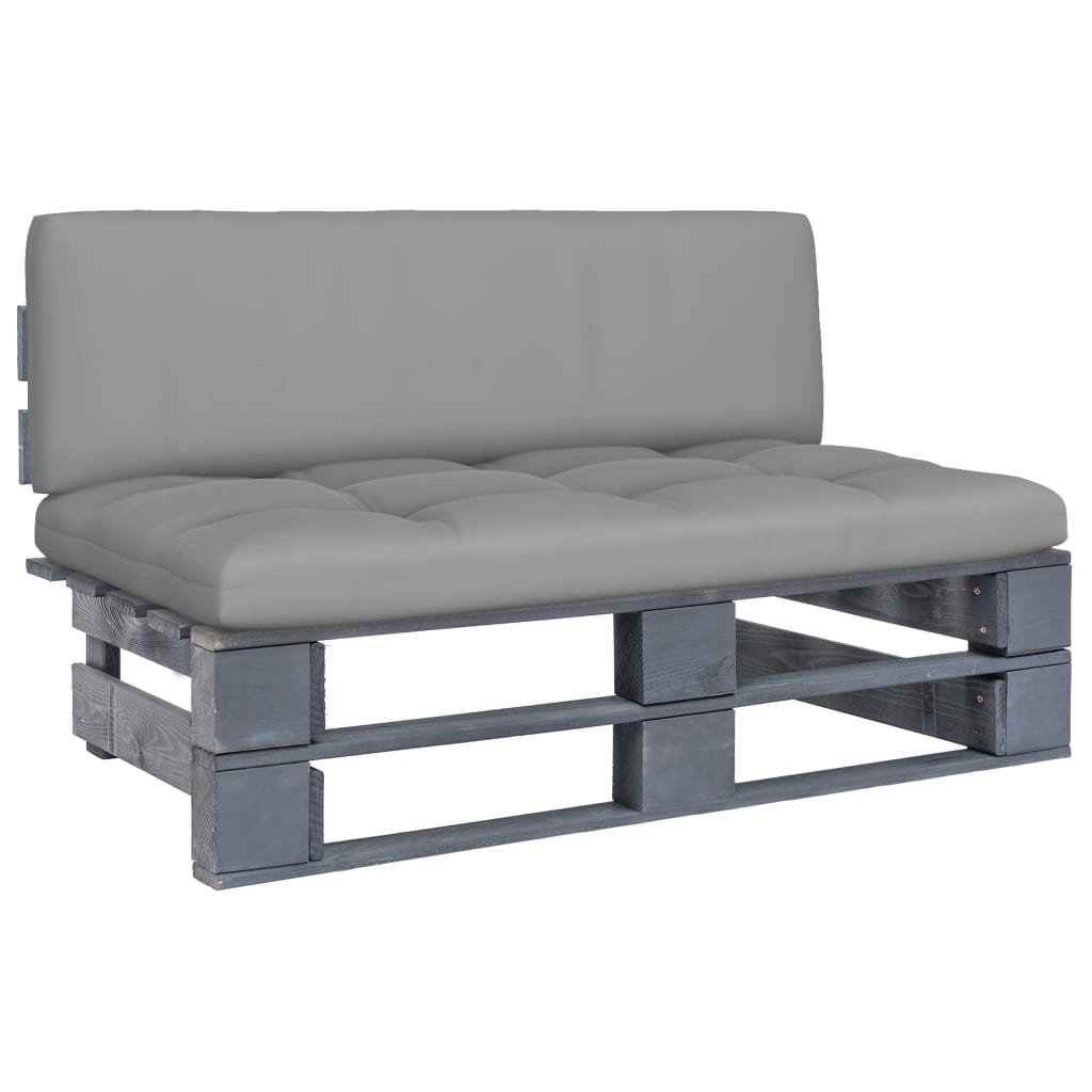 Vidaxl Garden Sofa Middle Section From Pallets, Impregnated Pine Wood