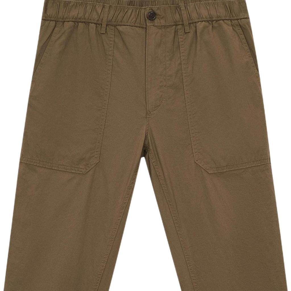 Michael Kors Solid Color Button Sports Jogger Pants Men Bottoms Olive-Green OU2301D4JJ-310