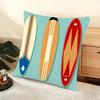 Surfen Patroon Kussenhoes Zacht Kort Pluche Kussenhoes Gladde Gezellige Textuur Esthetische Kussenhoes Woondecoratie