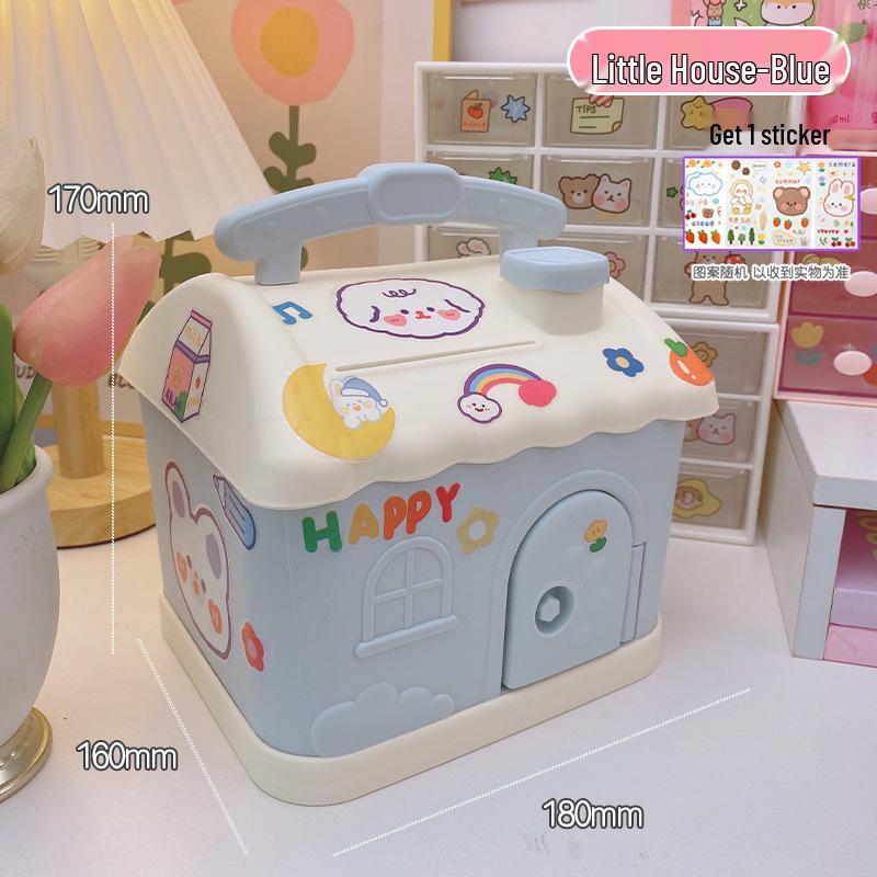 2023 Cute Mushroom House Money Box Cartoon Piggy Bank for Children